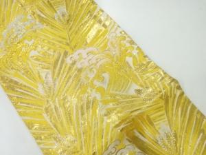 アンティーク　荒波に松模様織出し丸帯（材料）